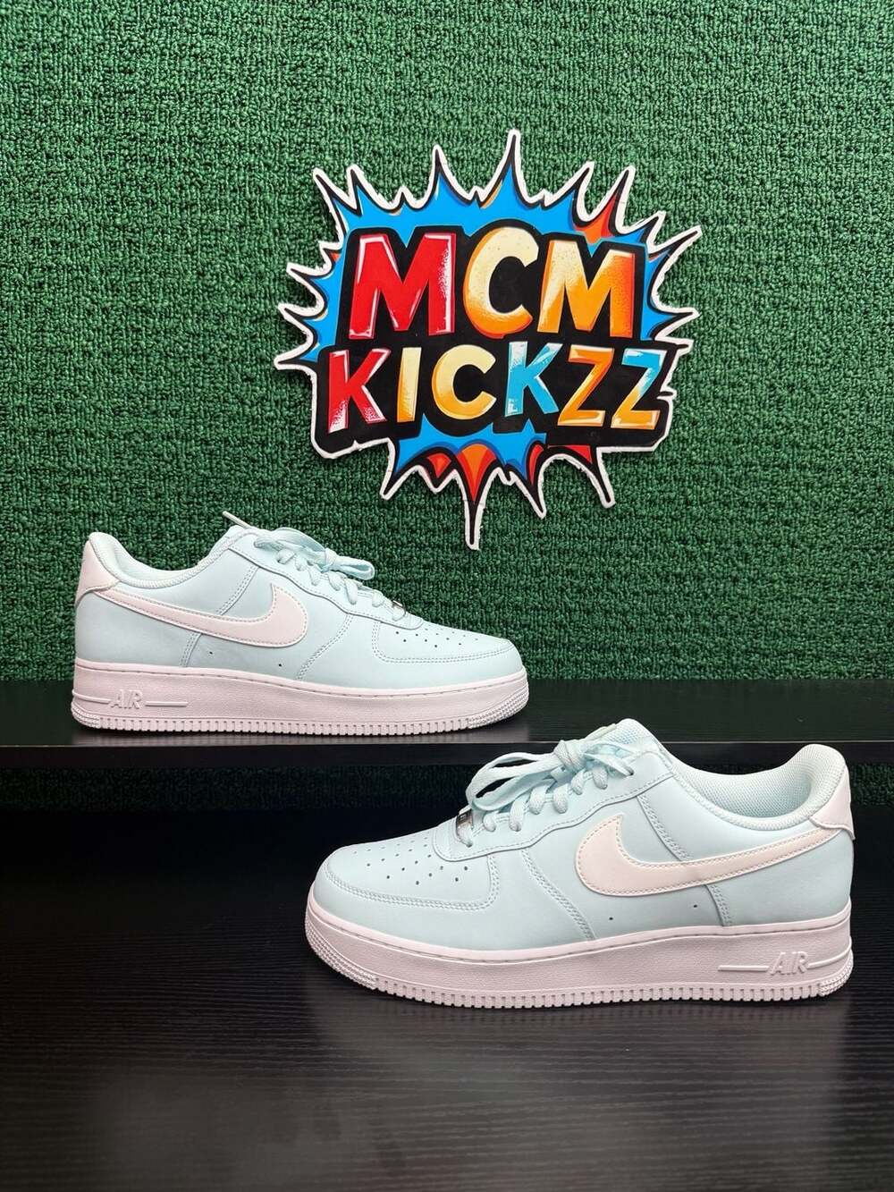 Nike Air Force 1 '07 Glacier Blue/White Men’s Size 12 Brand New